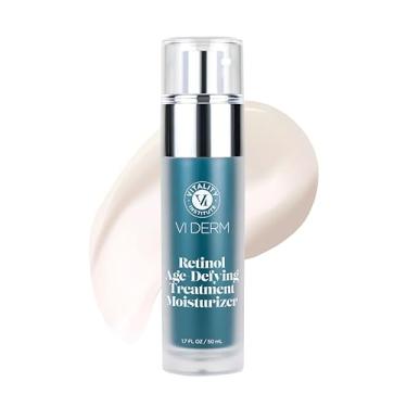 Imagem de VI DERM Retinol hidratante antienvelhecimento – Creme facial hidratante para mulheres e homens – Cuidados diários antienvelhecimento com a pele – Loção facial à base de água com retinol, ácido