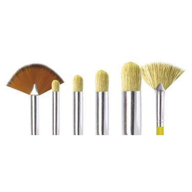 Imagem de Kit C 6 Pincéis Artísticos P Pintura Em Efeitos - Pinceis Castelo