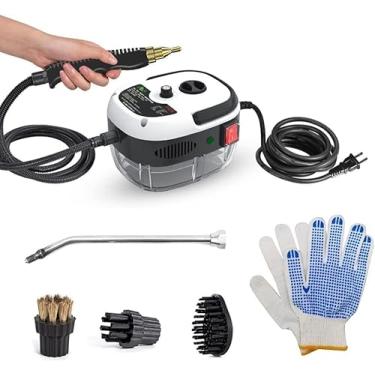 Imagem de Decdeal Limpador A Vapor - Máquina De Limpeza Portátil Pressurizada Alta Temperatura 2500 W Com Cabeças Escova E Luvas, Para Pisos Automóveis, Móveis Cozinha, Banheiro Janelas