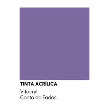 Imagem de Tinta Semibrilho Premium Violetas - Vitacryl, Conto de Fadas, 3,6 lts