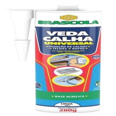 Imagem de Veda Calha Brascola Universal Cinza 280g