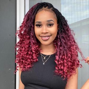 Imagem de Crochet Hair Wodun Goddess Box Braids de 14 polegadas para mulheres ne