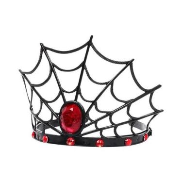 Imagem de Bandana Gótica com Coroa de Aranha - Fantasia de Halloween e Cosplay, 