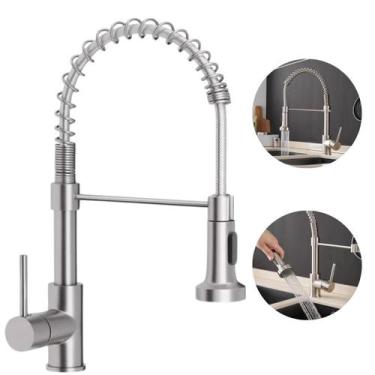 Imagem de Torneira Para Cozinha Bancada Gourmet Inox 50cm Monocomando Snel Metai
