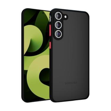 Imagem de Capa para Samsung Galaxy S23 - Fosca Fina e Resistente com Camera Frame Elevado e Bordas Reforçadas Anti Impacto - Diffy (Preto, Galaxy S23)