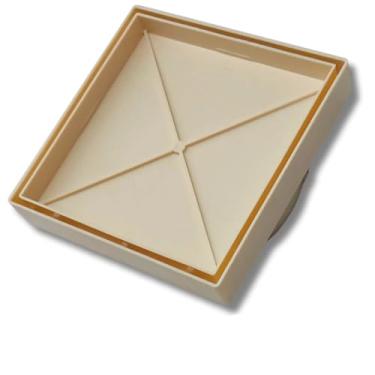 Imagem de Ralo Essencial Guvi 15x15 Grelha Invisível Coletor (Bege)