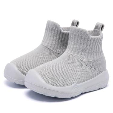 Imagem de MORENDL Pantufas infantis antiderrapantes para meninos e meninas, Allgrey-n, 21