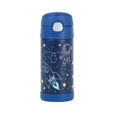 Imagem de Garrafa Garrafinha Térmica Infantil Thermos 355Ml Astronauta