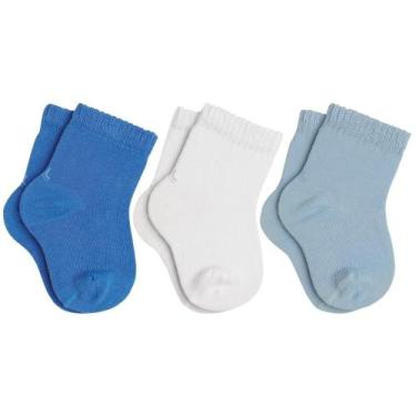 Imagem de Kit Com 3 Pares de Meias Lupo Cano Curto Baby Infantil em Algodão Kids