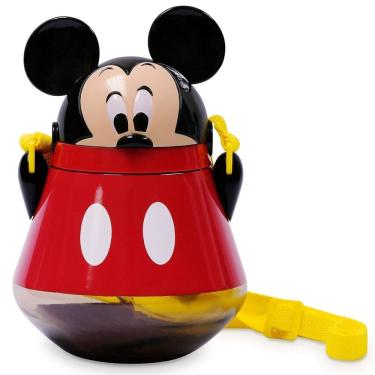 Imagem de Mickey Mouse Garrafa Ou Cantil Com Canudo Pop Up 650 Ml