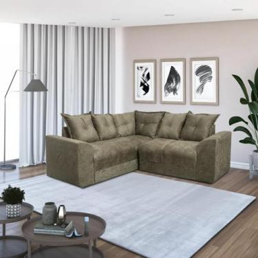 Imagem de Sofá de Canto Ideal Ellegance Relax - Alpoim, Marrom Cappuccino