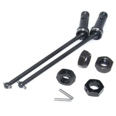 Imagem de Drive Shaft CVD Compatible with JLB Racing EA1061 Cheetah Upgrade 11101 21101 J3 Speed 1/10 RC Car Steel Driveshaft Dogbone(Black)
