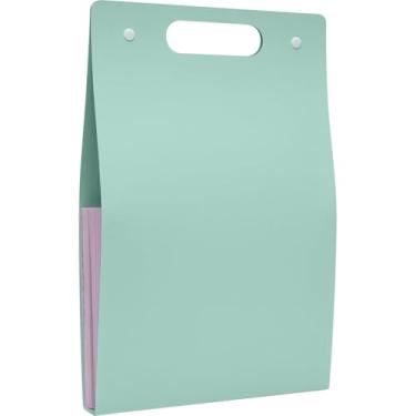 Imagem de Pasta Sanfonada, Polibras, Plástica, A4, 12 Divisões, Vertical, Verde