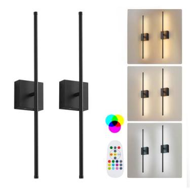 Imagem de Apliques de Pared Inalámbricos KARTOOSH 62 cm Regulables con Control R