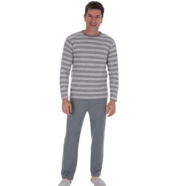 Imagem de Pijama Veneto Suede Listrado Masculino Victory-Masculino