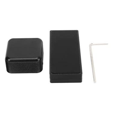 Imagem de Suporte magnético de giz de bilhar multifuncional portátil acessório para taco de sinuca com artesanato requintado e estrutura de liga de alumínio (preto)