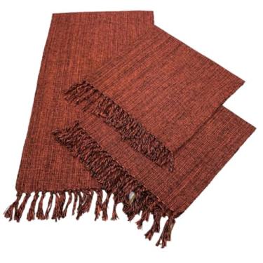 Imagem de Kit Passadeira Tapete Para Cozinha De Tear 3 Peças(Cobre Mesclado)