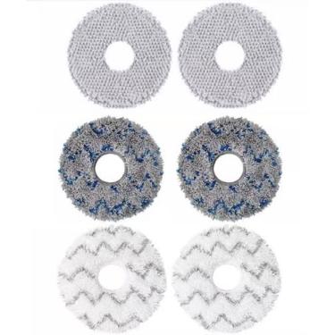 Imagem de Kit 6 Peças de Mop Robô Aspirador Compatível S10 S20 X10 X20 X20 Max X