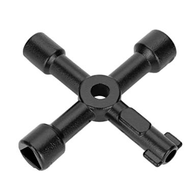 Imagem de Chave universal cruzada, multifuncional, triangular, chave de eletricista, ferramentas de válvula para medidor elétrico de água e gás, caixa de armário e abertura de armário
