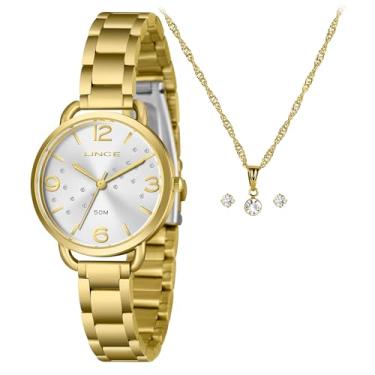 Imagem de RELOGIO FEMININO DOURADO ANALOGICO LRGH274L32 KIT