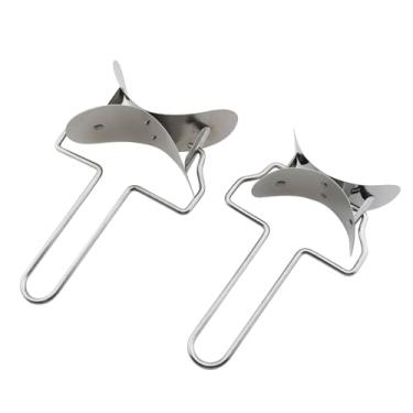 Imagem de TAODAN 2 peças de rolo de faca de pastelaria de aço inoxidável de grau alimentício 7,7 x 15,7 cm e 8,5 x 16,7 cm rolo rotativo de prata de 360 graus para fazer bolinhos de massa e biscoitos de pão