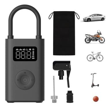 Imagem de Xiaomi Compressor de ar elétrico portátil, inflador de pneu de 150 PSI para carro, scooter, pneus de bicicleta e bolas - Sem fio com detecção de pressão digital
