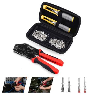 Imagem de JRready ST6543 Molex Crimper Pin Extractor Tool Kit Micro-Fit Terminal Remoção Ferramenta Elétrica Crimpagem Fio Pino e Soquete 20-24AWG Conectores Terminais 100 Pares 3,0 mm Passo