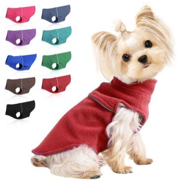 Imagem de Roupas para cães, colete de lã PinkTie, suéter para cães pequenos