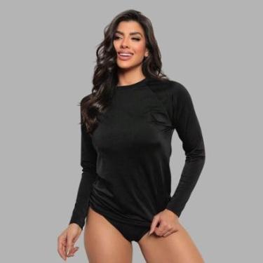 Imagem de Blusa Camiseta Feminina Com Proteção Uv Manga Longa Linha Premium-Feminino