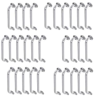 Imagem de Alça De Apoio 50cm Barra Inox Kit 30 Unidades Deficiente Idoso Acessibilidade Banheiro Box Segurança Corrimao Suporte