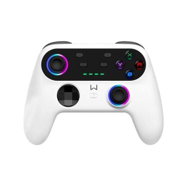 Imagem de Controle Warrior Ultra Pro Bluetooth, Compatível com Switch/PC/PS3, Branco, JS0092