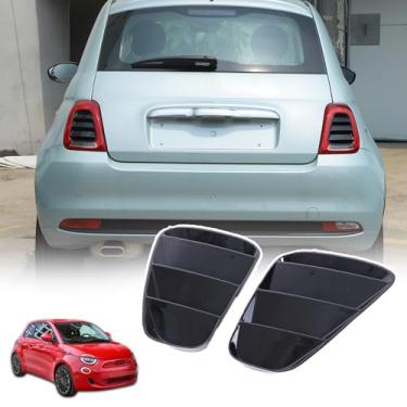 Imagem de Sekhyna Tampa do painel de montagem da lâmpada traseira da luz traseira compatível com Fiat 500 2016-2024, tampa de acabamento da carcaça da lanterna traseira do painel da luz de freio traseira