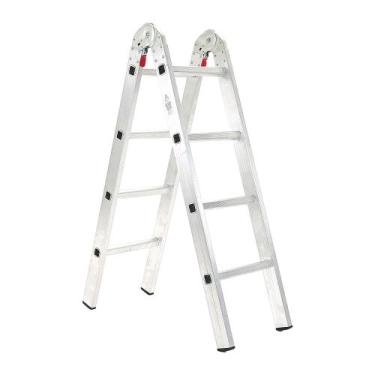 Imagem de Escada Alumínio 8 degraus 4x2 Multifuncional 2,22 Metros Altura Garden