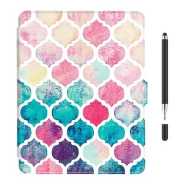 Imagem de Akacy Capa com padrão pintado para Kindle de 15.2 cm 8ª geração (2016, modelos SY69JL). Capa traseira de borracha TPU de silicone flexível e fina, fina, com cantos reforçados (26)