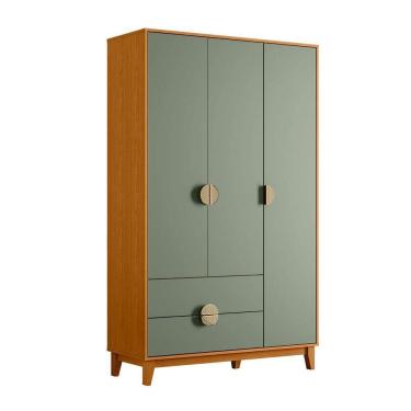 Imagem de Guarda Roupa Ipê Cinamomo Com Sálvia - Albatroz Móveis