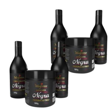 Imagem de Kit Matizador Shampoo Lama Capilar Tons Escuros - Maycrene, 2kit3lama