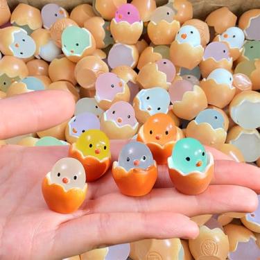 Imagem de Lindo enfeite luminoso pendurado pingentes aleatórios mini paisagem DIY carro casa vaso resina decoração galinha, 2 cm (10 peças)