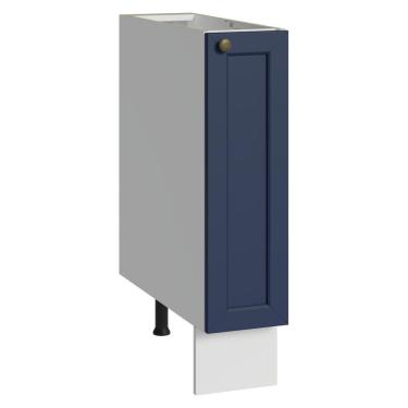 Imagem de Balcão Porta-Temperos 20 cm 1 Porta (Sem Tampo) Branco/Azul Vik Madesa
