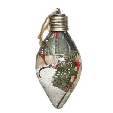 Imagem de Bola de Natal | Decoração Pendente Iluminada de 13 Centímetros - Enfeite De Árvore - Decoração Para Casa Interior Festas De Feriado Inverno Janela Parede Exposição