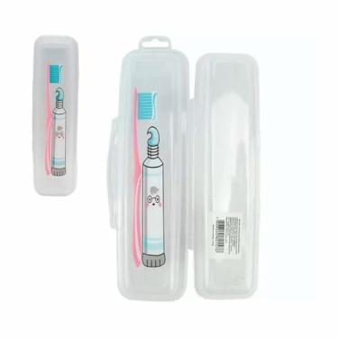 Imagem de Kit 2 Estojo Para Escova de Dentes Estojo Para Viajem Escola