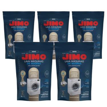 Imagem de Kit 5 Pacote 10x20g Lava Máquinas De Lavar Roupa Remove Resíduos Manchas Sujeiras Uso Interno Detergente Em Pastilha