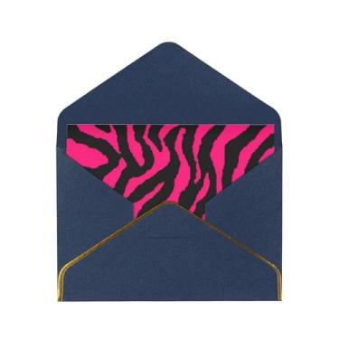 Imagem de SKKNT Cartões de felicitações com estampa vermelha de leopardo e tigre zebra para todas as ocasiões, convites de festa de aniversário de casamento, 12,7 x 15,2 cm