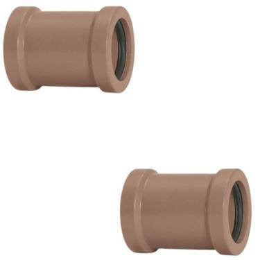 Imagem de Luva De Correr 32Mm Pvc Para Encanamento Conexão Kit 02 Un - Akato