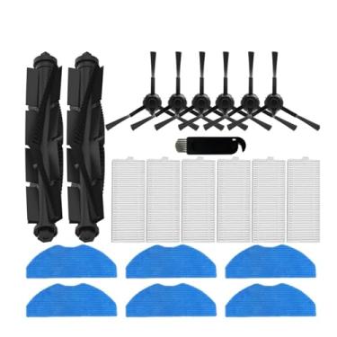 Imagem de Escova lateral principal com filtro HEPA para esfregão, compatível com Polaris PVCR 6001 IQ Home Aqua, compatível com acessórios para aspirador robô Beko VRR80214VB VRR94314VB(040)