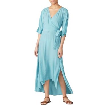 Imagem de Charli Rent the Runway Vestido midi azul Geórgia Pre-Loved, Azul, 42