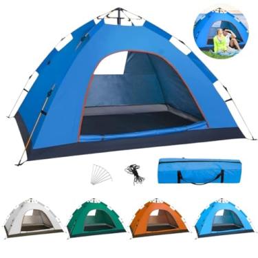 Imagem de Barraca Camping 4 Pessoas Monta Sozinha Automática Bolsa (Bege)