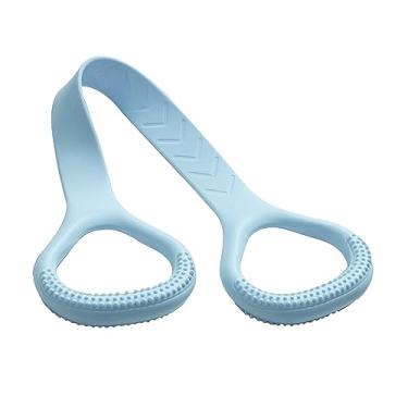 Imagem de #N/a Corda elástica da faixa de resistência da aptidão de 8 formas, maca portátil da mão da perna do pé, faixa da resistência da aptidão, faixa da aptidão, Azul