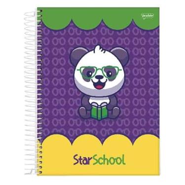Imagem de CADERNO STARSCHOOL UNIVERSITARIO CD 1M ESP. 80F PANDA