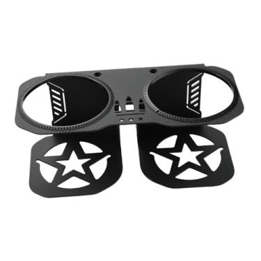 Imagem de KiBcsLic Suporte para garrafa de água com alça de apoio, fácil de instalar, para dois copos e bebidas, com acessório incluso, para Trail S 1000, Preto