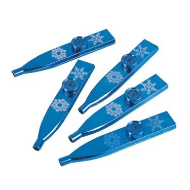 Imagem de Fun Express Kazoos Metálicos Floco de Neve – Conjunto de 24 – Brinquedos e Meias de Natal